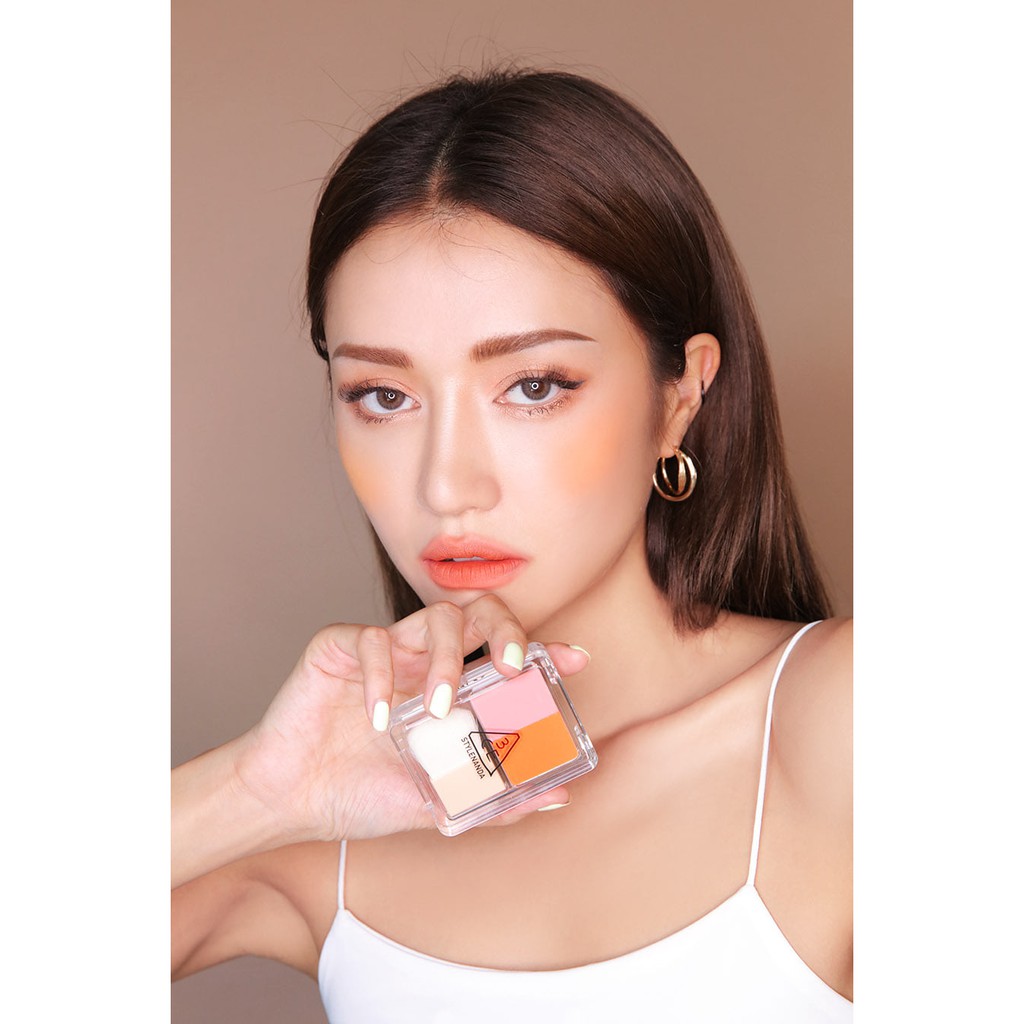 Phấn má 2 ô 3CE Dual blend blusher Alluring scene