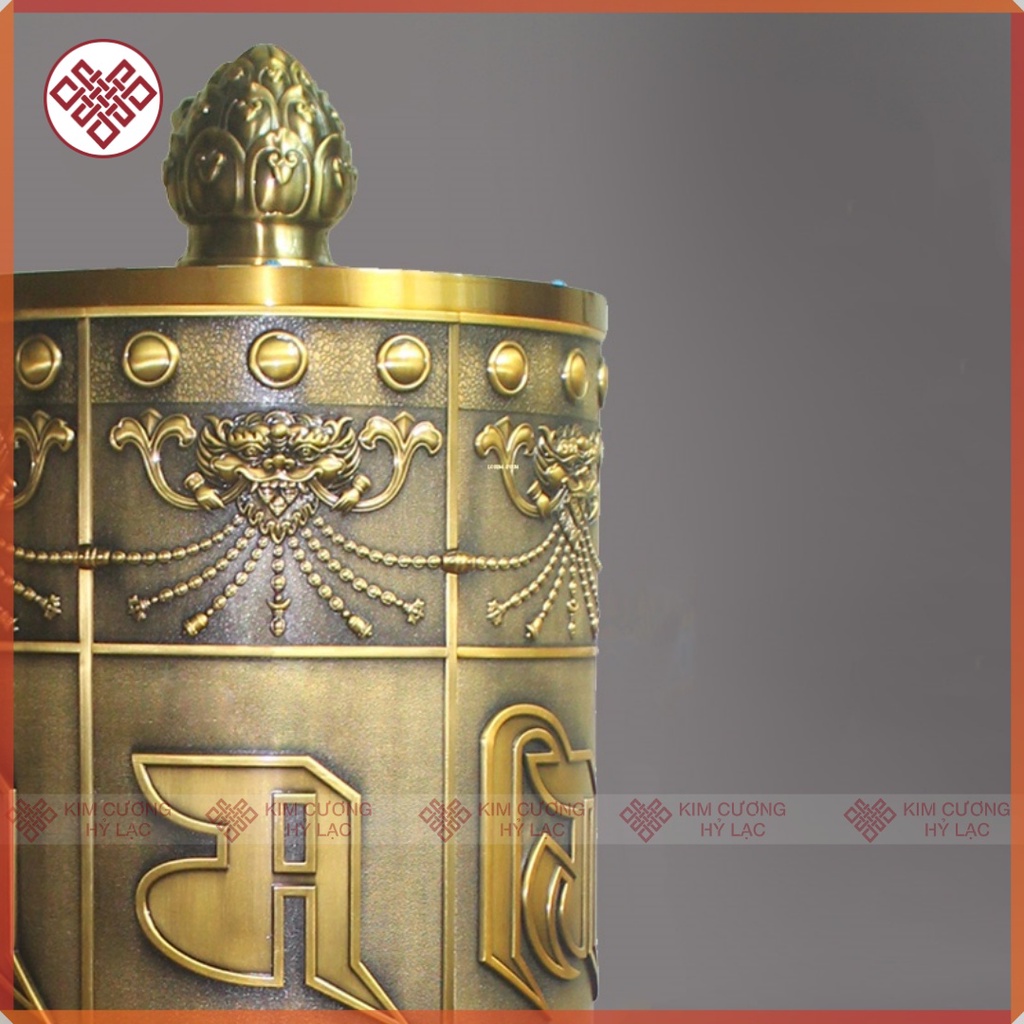 Kinh Luân Xoay Kinh Luân Điện Vạn Phúc [Kim Cương Hỷ Lạc] Đồ Thờ Mật Tông 158Cm