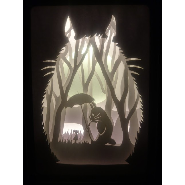Đèn trang trí 3D - Fan box - Totoro