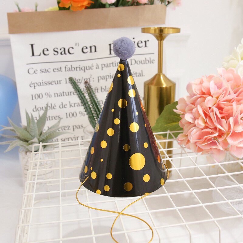 Mũ sinh nhật dành cho bé bằng giấy siêu đáng yêu