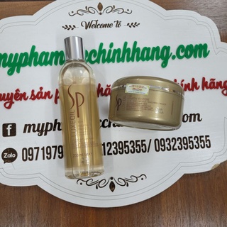 DẦU GỘI VÀ MẶT NẠ DƯỠNG PHỤC HỒI SP LUXE OIL 200ML - 150ML