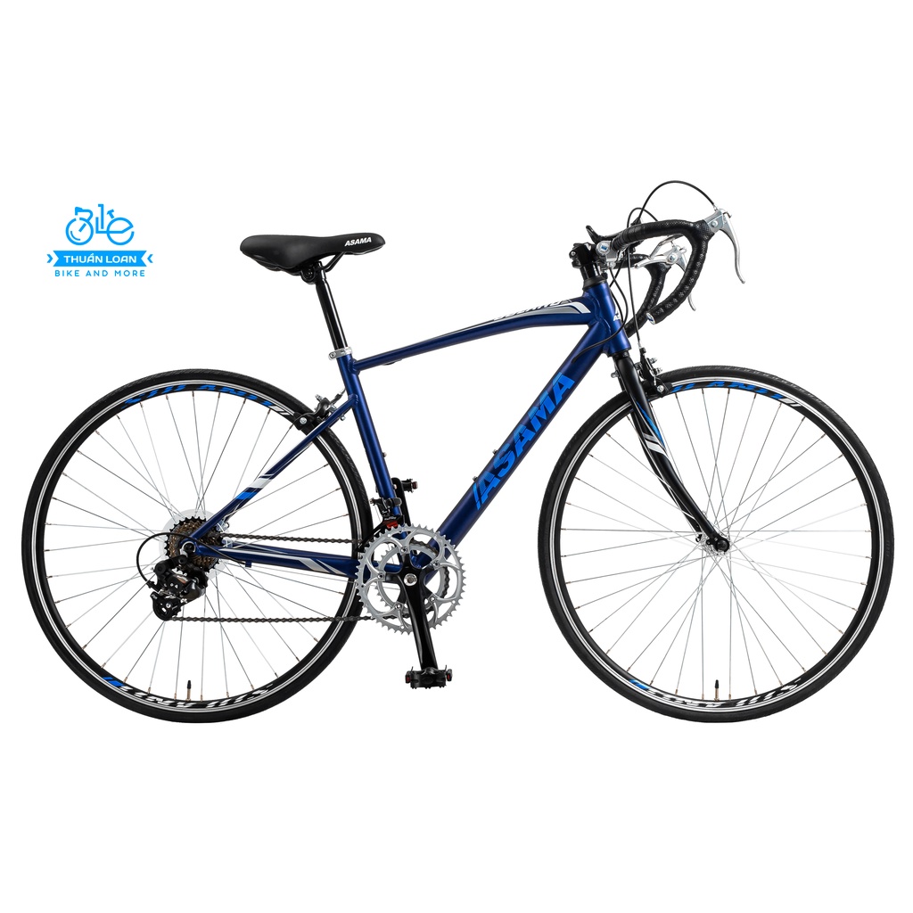 Xe Đạp Đua Asama RB SL2804 Tay Cong Tặng ngay bình nước giá đỡ bình nước