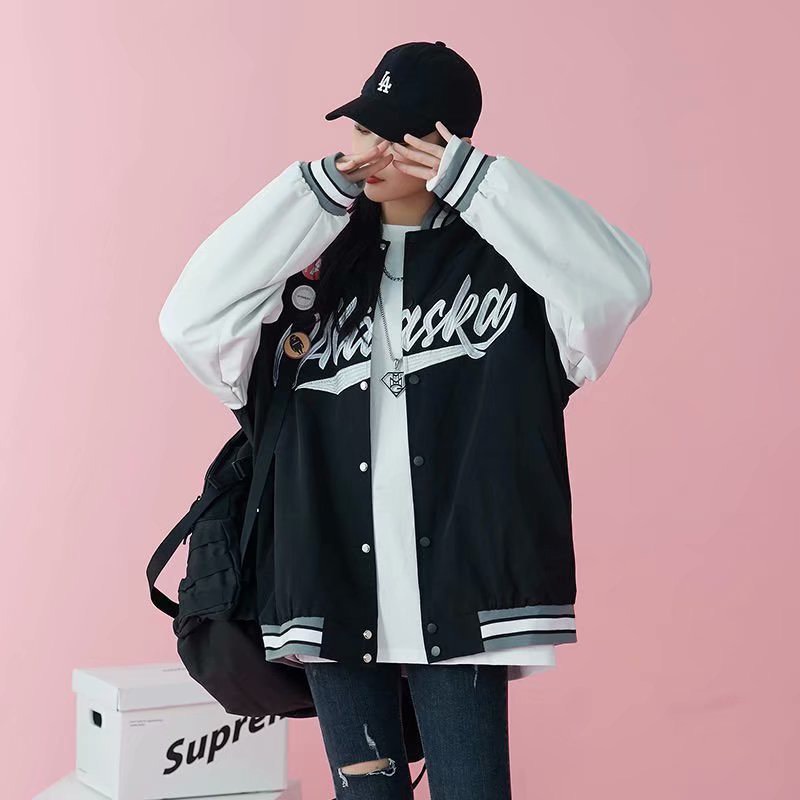 Áo Khoác BOMBER ALASKA Chất Dù Thời Trang Phong Cách Ulzzang