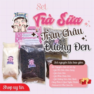 SET TRÀ SỮA TRÂN CHÂU ĐƯỜNG ĐEN CHUẨN VỊ ( 25 - 30 LY ) TRÀ SỮA NỌNG MILKTEA
