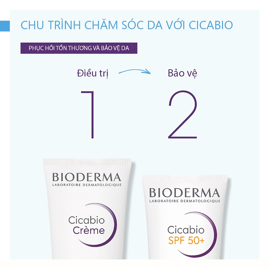 [Chính hãng] Kem Dưỡng BIODERMA Cicabio Crème 40ml - Phục hồi và làm dịu da