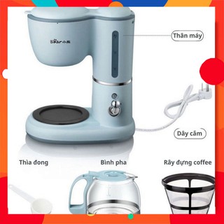 Máy pha cà phê coffee KFJ-A06K1 BEAR màu xanh nhạt GM