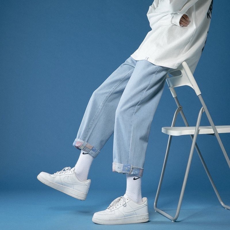 ✅ Quần jean Baggy nữ gấu hoạ tiết siêu hot, quần baggy nữ 2021