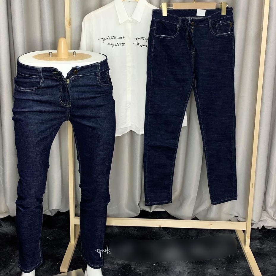 Quần jean nam xanh trơn chất bò cao cấp co dãn 4 chiều đẹp from dáng skinny mẫu mới thời trang cao cấp beautiulgilr T63