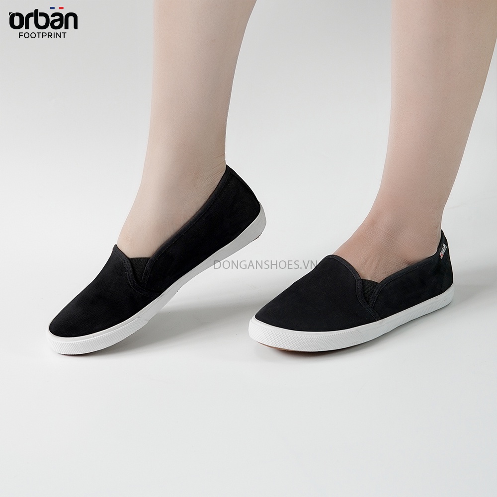 Giày Slipon Thời Trang D&A L1726 Đen và Xanh chàm