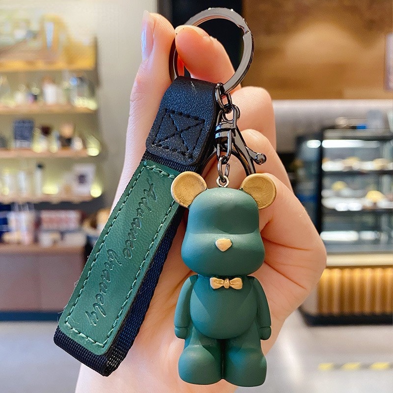 Móc khóa gấu Hàn quốc hoạt hình dễ thương đủ màu sắc hot trend tiktok phụ kiện túi xách JP6 YKT