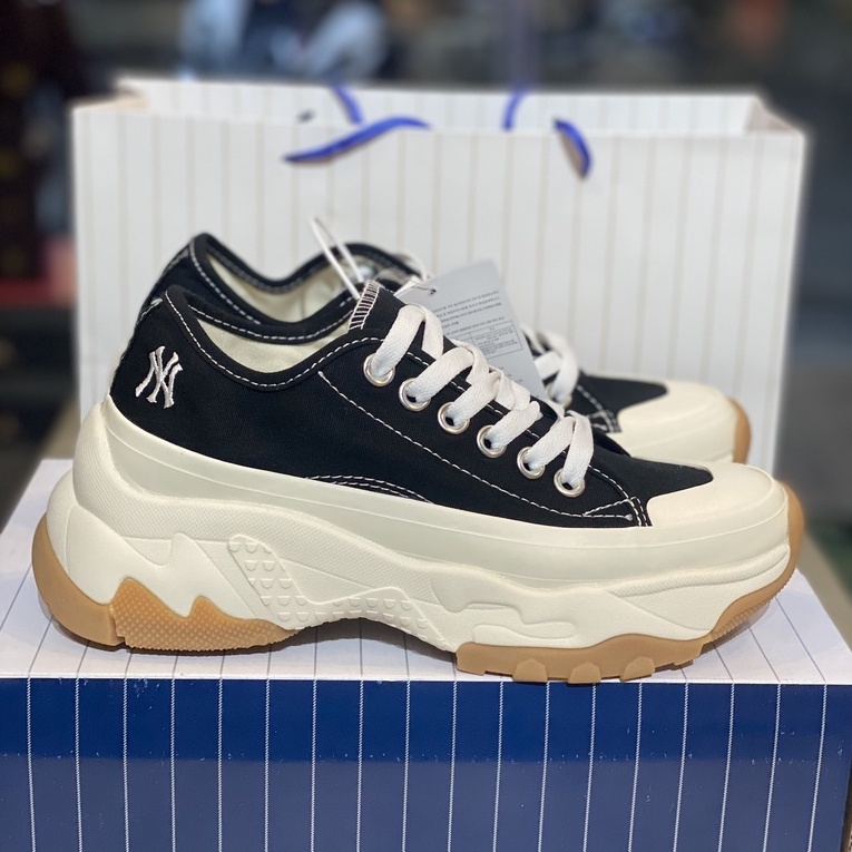 Giày Sneaker MLB Chunky High Low Cổ Thấp Đế Cao-Sneaker Hot Nhất 2021