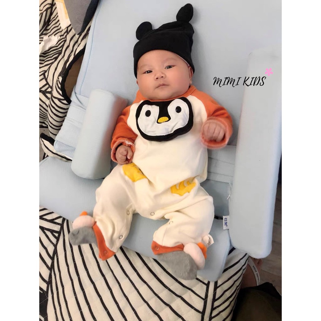 Mũ cotton tai chuột mickey cho bé - mũ trùm đầu (3-18m)