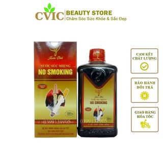 Cai Thuốc Lá VICTHL01 Nước Súc Miệng Cai Thuốc Lá Thuốc Lào No Smoking Xuân Vinh Hết Thèm Sau 5-7 Ngày Sử Dụng 400ml