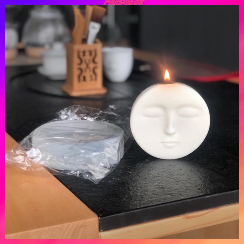 Candle Resin Mould Aromatherapy Wax Plaster Mold DIY Face Silicone Soap Mold