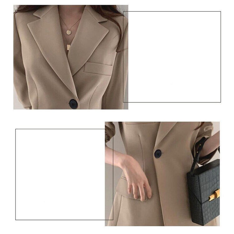 Áo Khoác Blazer Nữ Màu Trơn Size S-2XL