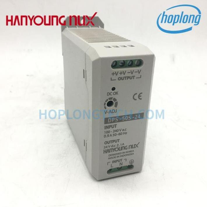 HanYoung DPS-50S-24 Hanyoung Bộ nguồn ngõ ra 24VDC ngõ ra 50W
