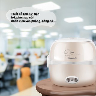 Hộp cơm hâm nóng cắm điện Inox Shile + túi đựng xinh xắn