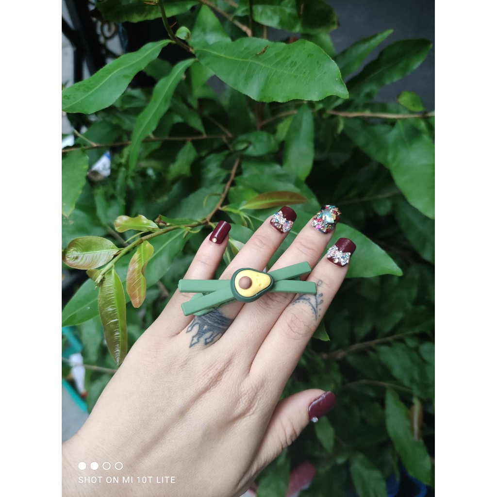 kẹp tóc hình quả bơ cho bé
