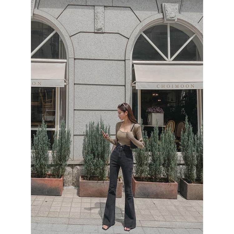 [CÓ SẴN - ẢNH THẬT] Quần loe trơn dài ZRA