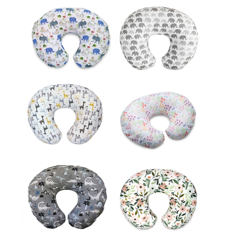 Vỏ Gối Chữ U In Họa Tiết Hoa Cho Mẹ Bầu Chăm Sóc Bé