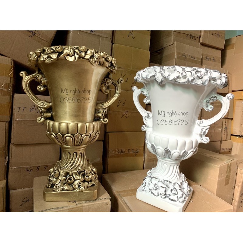 Bình hoa composite,Mỹ nghệ shop, decor, trang trí, quà tặng sinh nhật, tân gia, bình hoa giả, cao cấp mã cúp 1