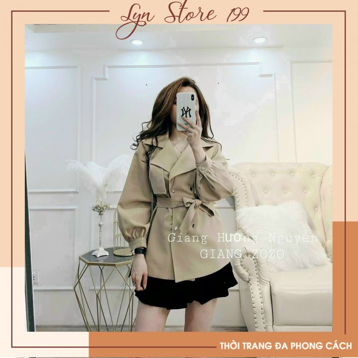 [Freeship] Áo Khoác Kaki, Áo Mangto 2 lớp (măng tô) Dáng Dài Kèm Đai Hàng Quảng Châu Loại 1 Cá Tính Nhiều Màu Mã A35