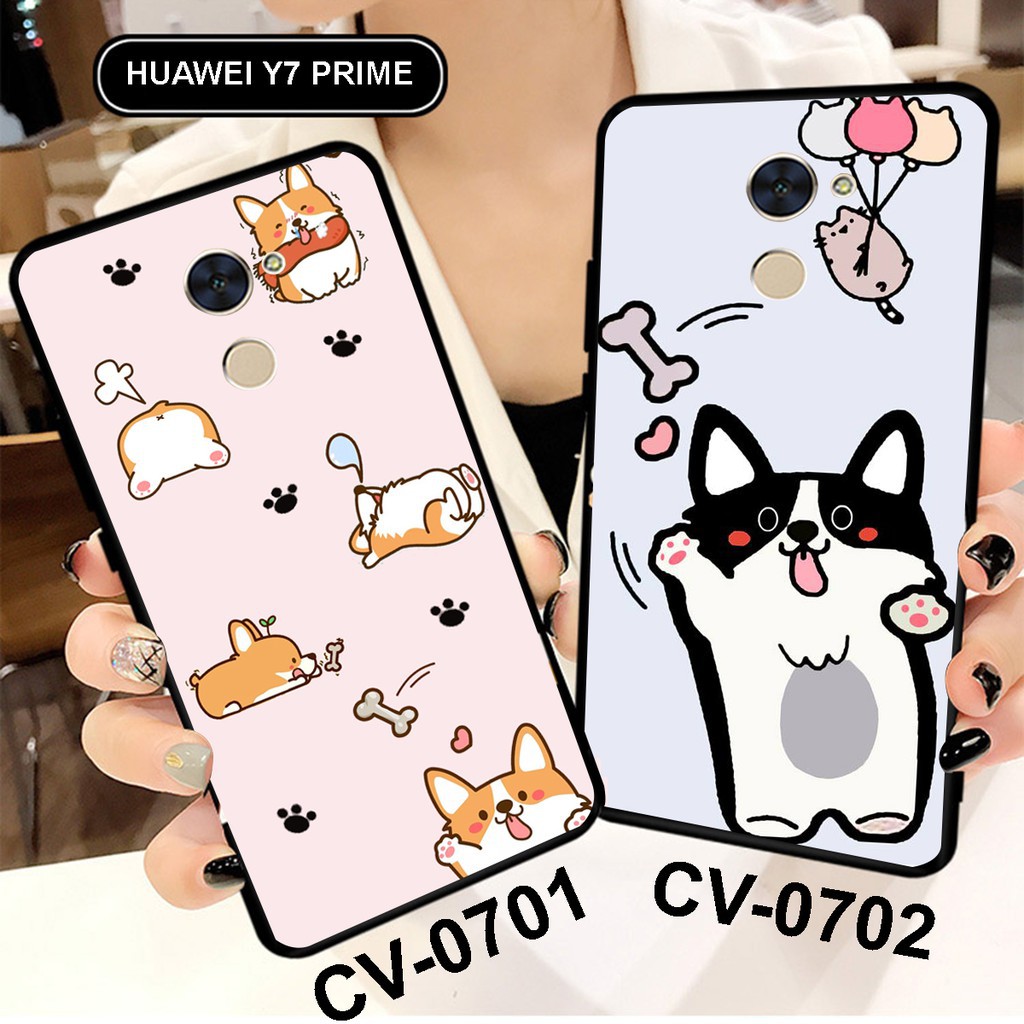 [HOT]  Ốp lưng Huawei Y7 Prime in hình đáng yêu