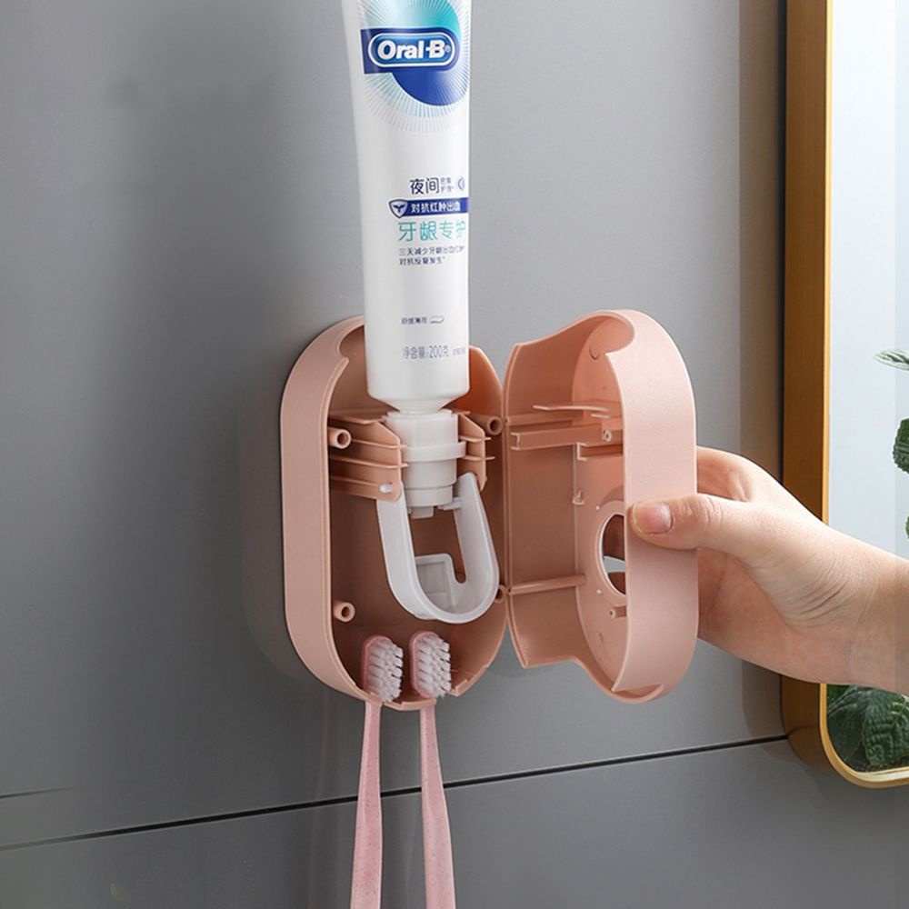 Dụng cụ nặn kem đánh răng tự động gắn tường tiện lợi nhiều màu sắc
