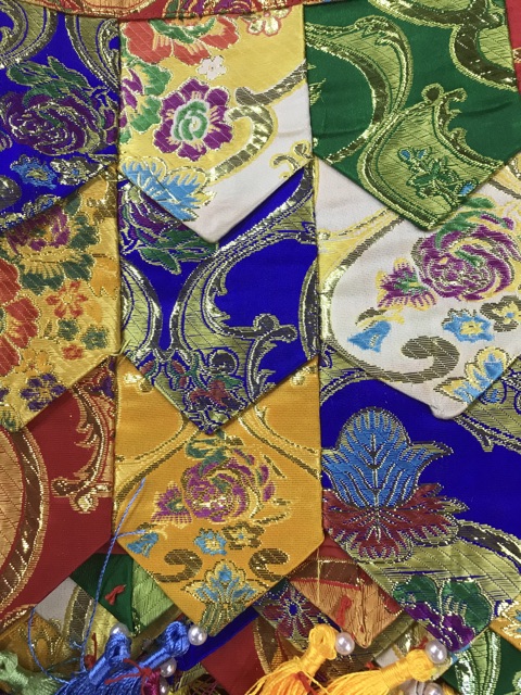 [PHÁP BẢO MINH CHÂU] Rèm 3 Tầng Thêu - Gấm Nepal - ĐẸP TỈ MỈ