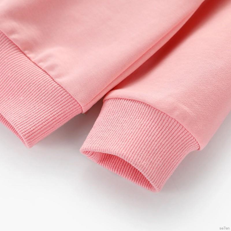 Áo cotton dài tay phối nơ kèm viền sọc thời trang dành cho bé 1-8 tuổi