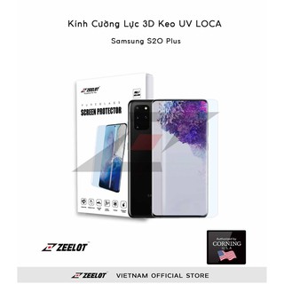 [Zeelot] Kính Cường Lực 3D cho Samsung S20 Plus Công Nghệ Keo UV Loca