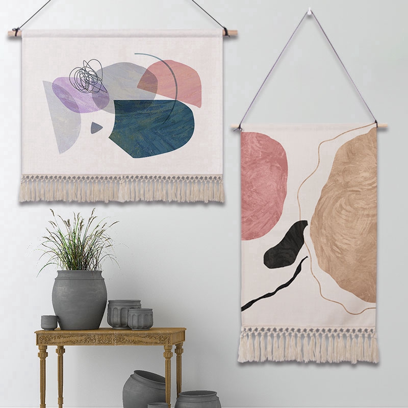 Thảm Treo Tường Trang Trí Nội Thất In Họa Tiết Trừu Tượng Độc Đáo | BigBuy360 - bigbuy360.vn