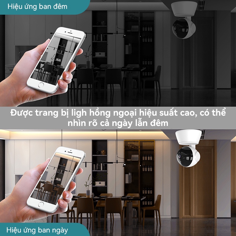 Camera an ninh thông minh V380 Q6 Pro 2MP CCTV nối wifi có tầm nhìn ban đêm chuyên dụng