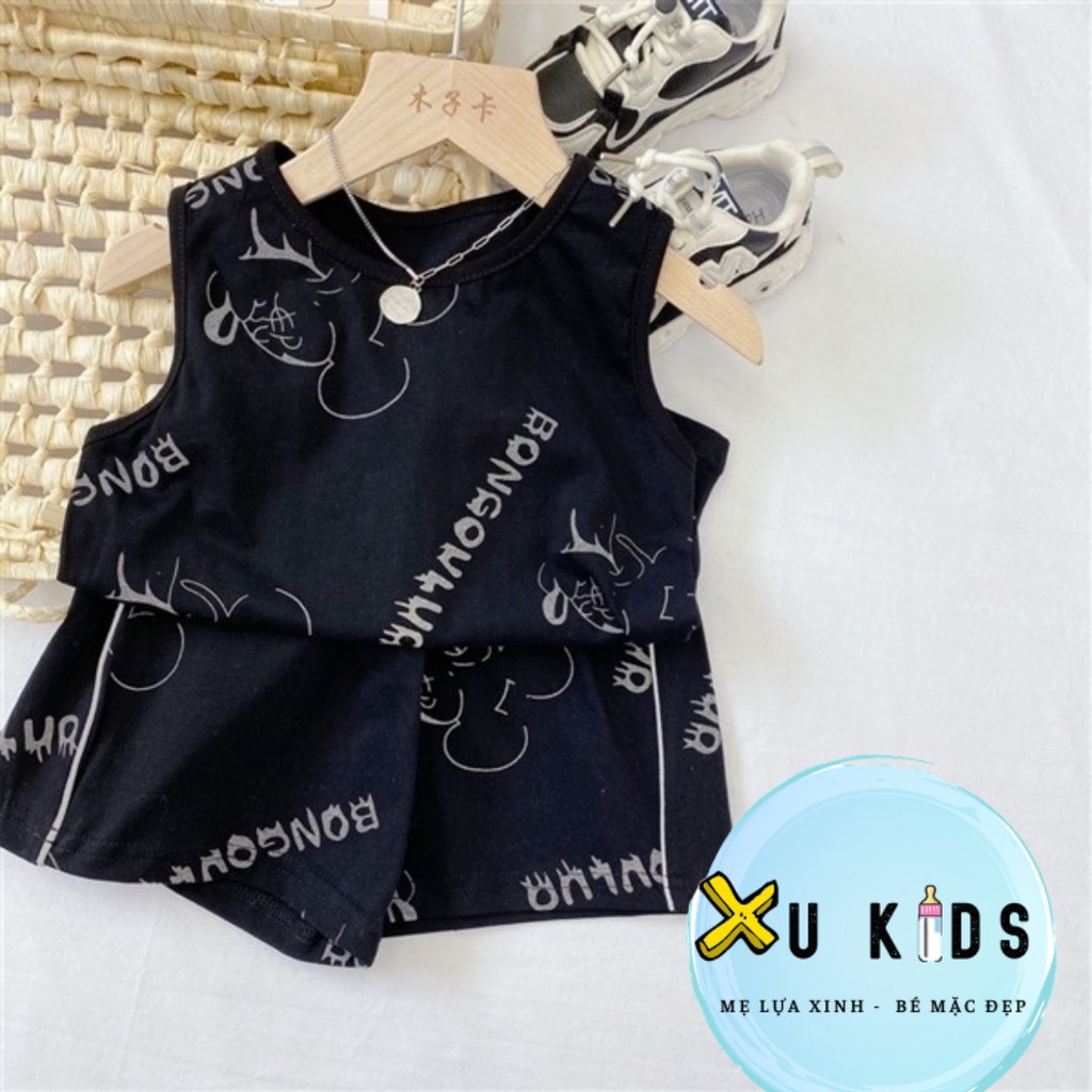 Bộ Ba Lỗ Micky Chất Cotton Lưới Cực Đẹp Cho Bé Unchi Store (V416)