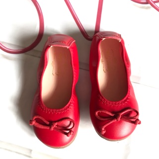 Giày búp bê chun đỏ sz 26 tương ứng chân 14-15cm