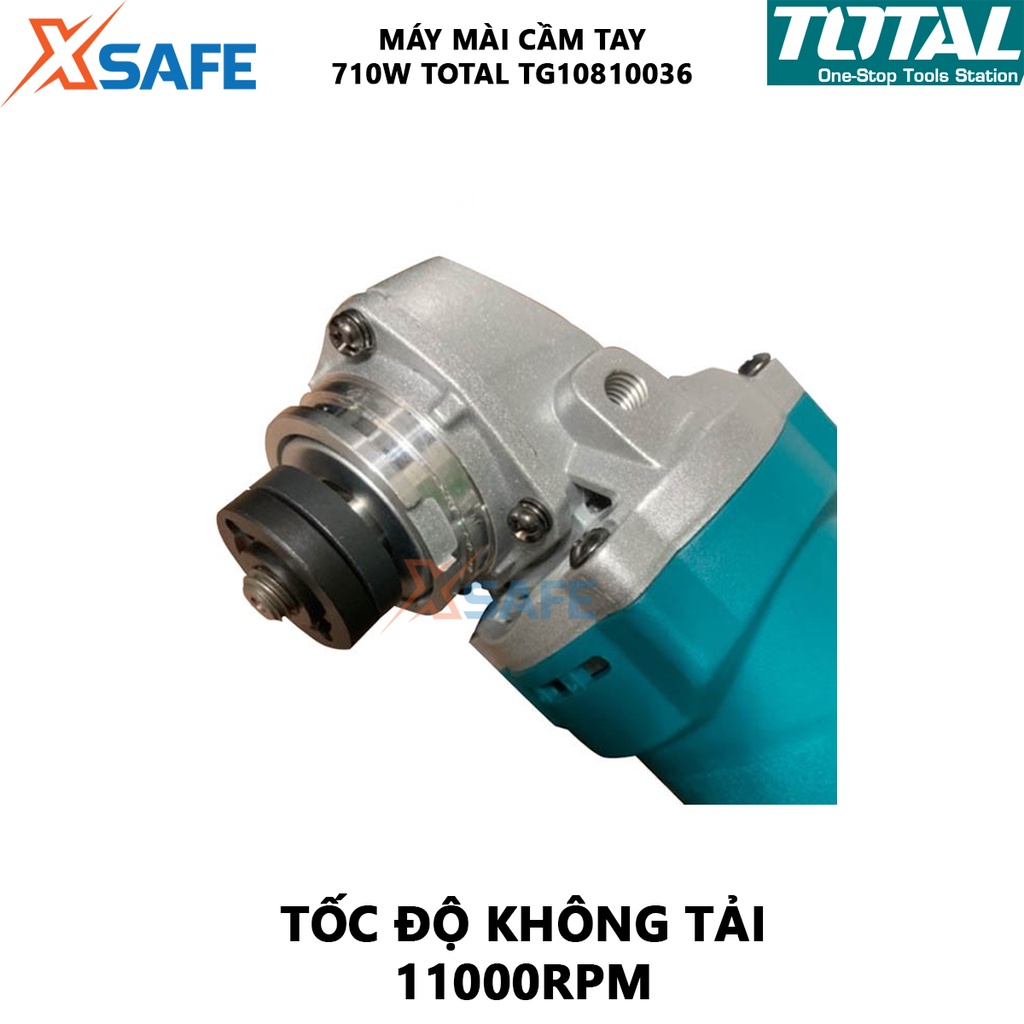 Máy mài góc TOTAL TG10710026 cắt kim loại công suất lớn 750W, an toàn gọn tay công tắc trượt, tuổi thọ cao - chính hãng