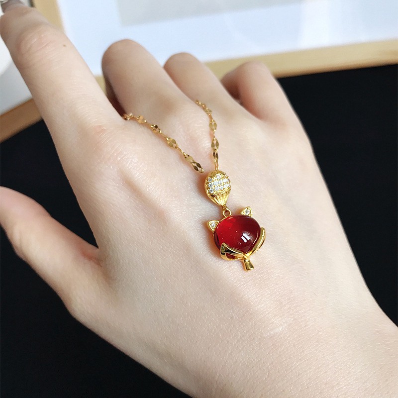 Dây Chuyền Hợp Kim Mặt Hình Trái Tim Đính Đá Thời Trang Cho Nữ