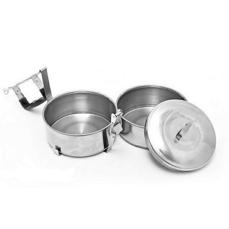 Camen inox 2 tầng