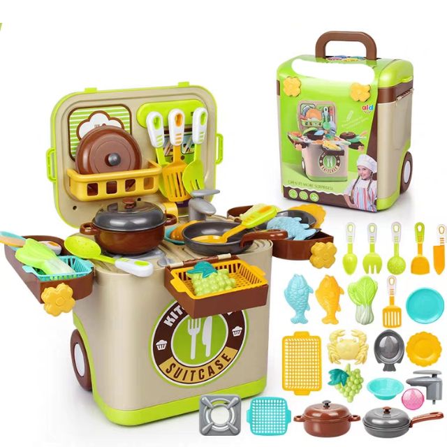 Xa het hang - Đồ chơi vali bán kem kẹo ngọt, nấu ăn , bác sĩ , kĩ sư
