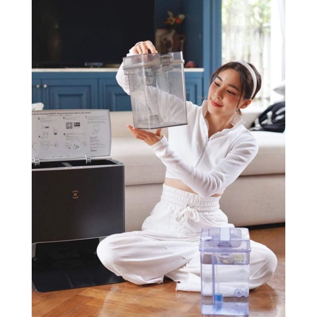 Robot hút bụi lau nhà thông minh tự động tự giặt sấy giẻ Ecovacs deebot X1 Turbo