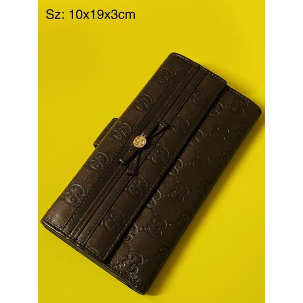 Ví dài da nâu Gucci hàng lướt còn rất đẹp