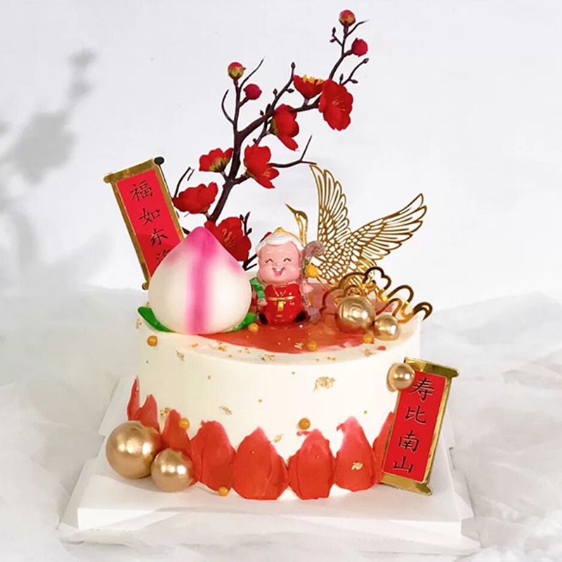 [SIÊU RẺ❤️] – meka Hạc và Đám mây - Trang trí bánh sinh nhật bánh kem