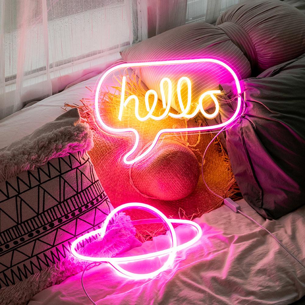 Đèn LED neon gắn tường trang trí