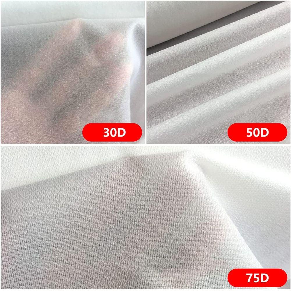 LEISURE Cuộn Giấy Dán Ủi Quần Áo Màu Đen Khối Lượng Nhẹ 30D / 50D / 75D