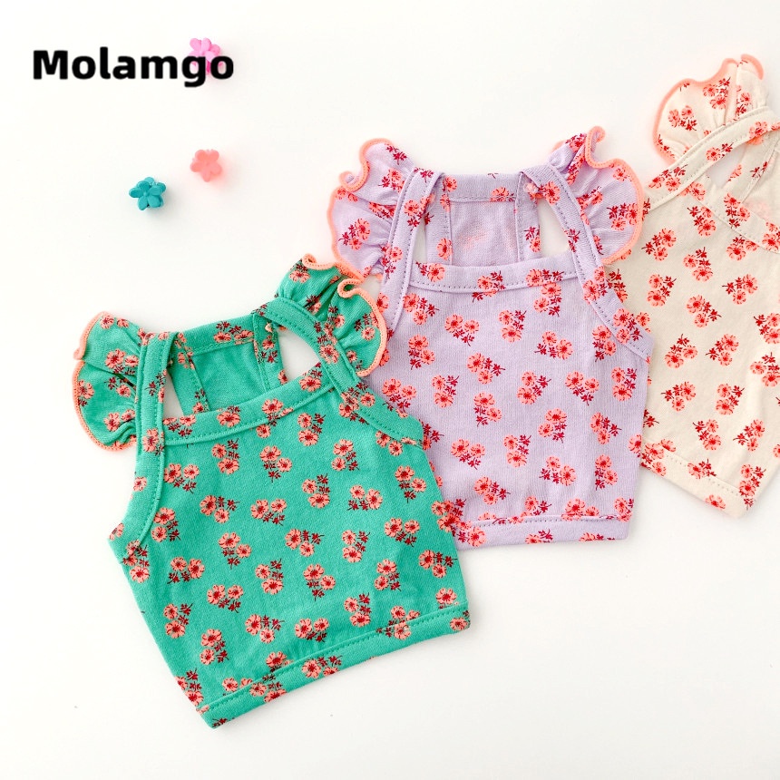 Đầm Họa Tiết Hoa Xinh Xắn Thời Trang Mùa Hè Cho Thú Cưng