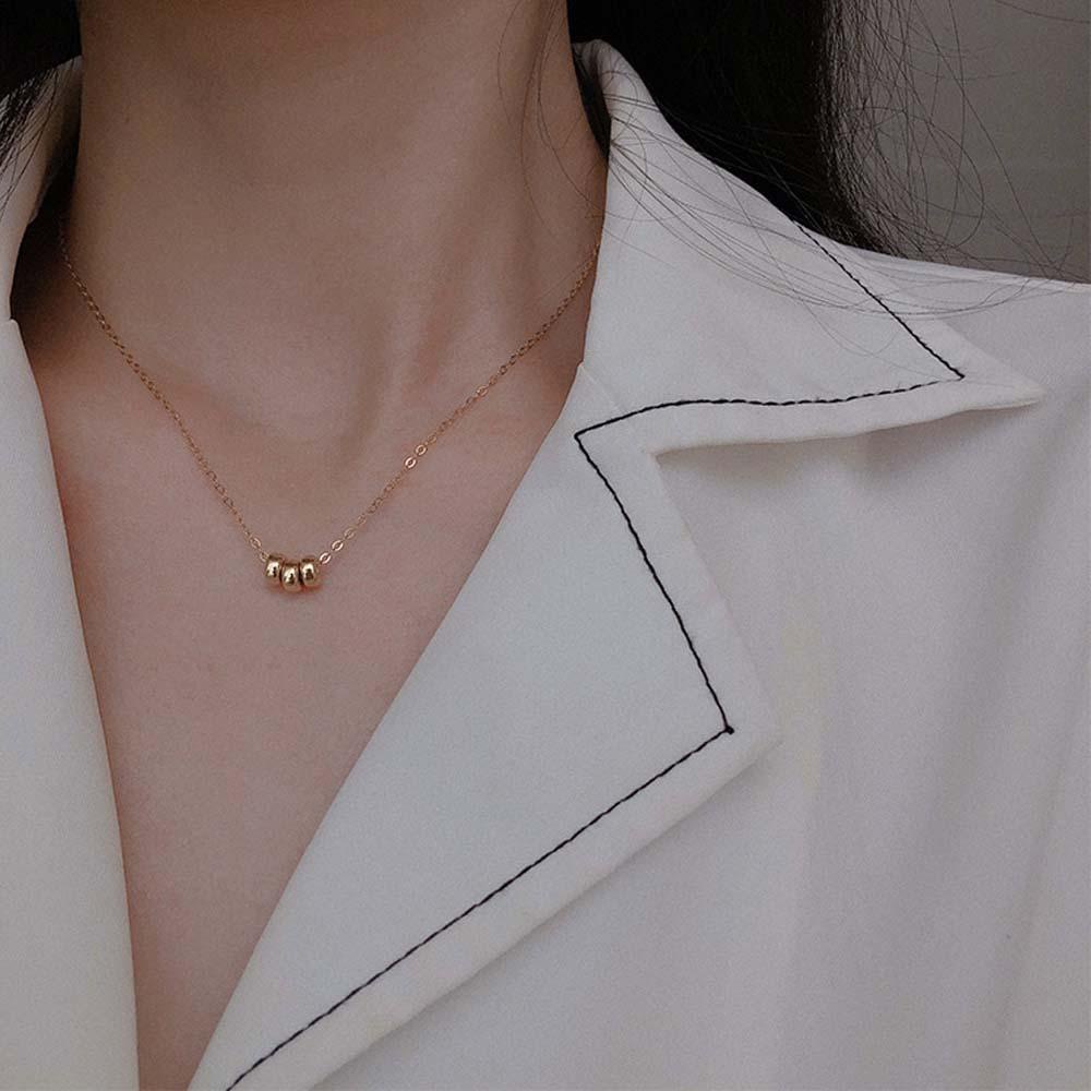 ANEMONE Vòng Cổ Choker Ba Lớp Tối Giản Cho Nữ