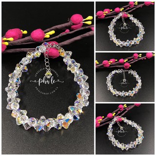 Vòng Tay Pha Lê Nón Nhọn Zíc Zắc S06mm Được Thiết Kế Từ Pha Lê Swarovski