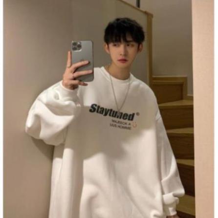 Áo Sweater Staytuned  Form Rộng Unisex Tay Bồng Nam Nữ Mặc Được Chất Nỉ Bông Hàng Xuất Dày Đẹp Không Bai, Không Xù AN1 | BigBuy360 - bigbuy360.vn