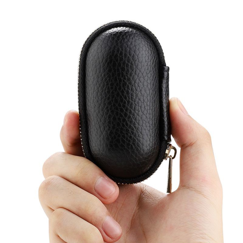 Hộp Da Mini Đựng Tai Nghe Huawei Freebuds / Honor Flypods Chống Rơi Có Khóa Kéo Chống Thấm Nước