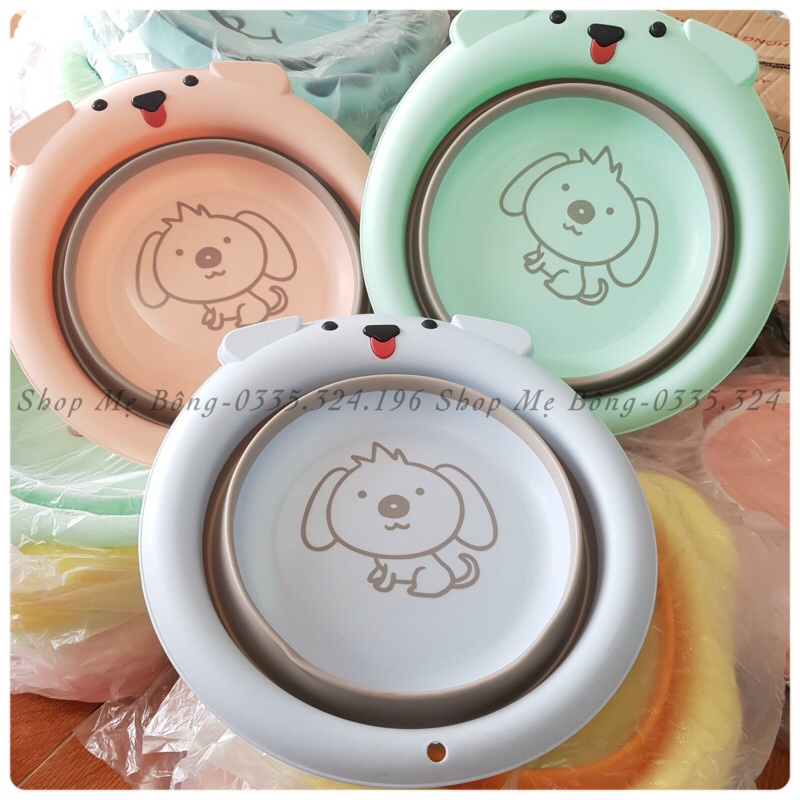 Chậu rửa gấp gọn hình cún